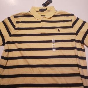 Polo Ralph Lauren Classic Fit Striped Polo Yellow